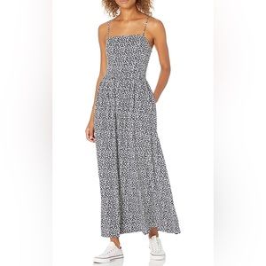 Georgette Smock-Back Maxi Dress